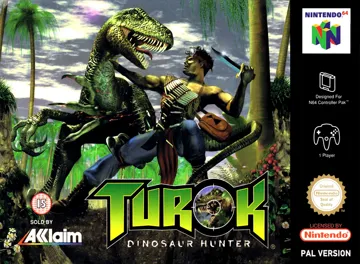 Turok - Dinosaur Hunter (Europe) (Rev 1) box cover front